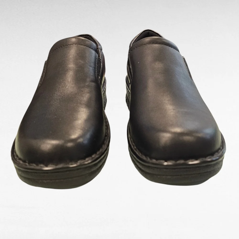 Eastland Newport Black Leather Slip On Loafers Size 10W